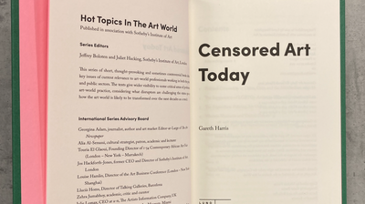 BOOK LAUNCH 9 September 2022: Censored Art Today by Gareth Harris
